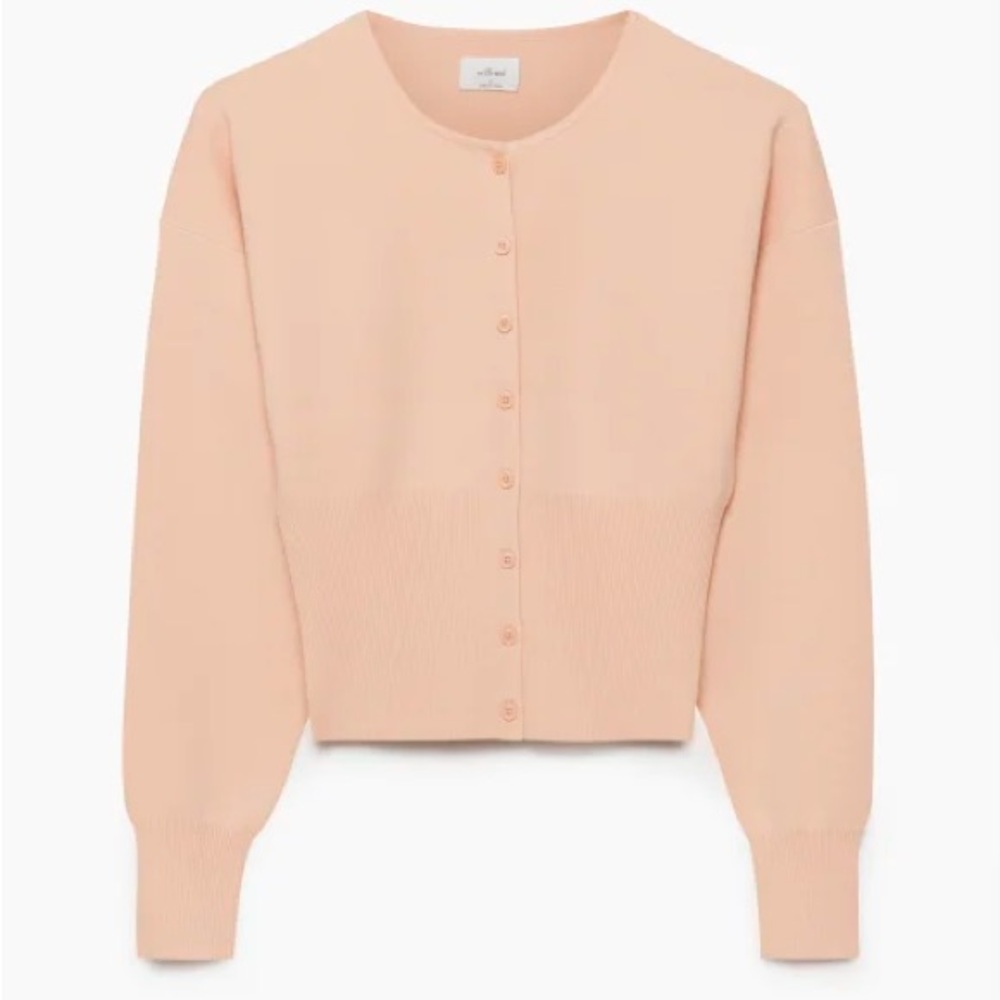 Aritzia Wilfred Golightly Coral Blush Cardigan XS